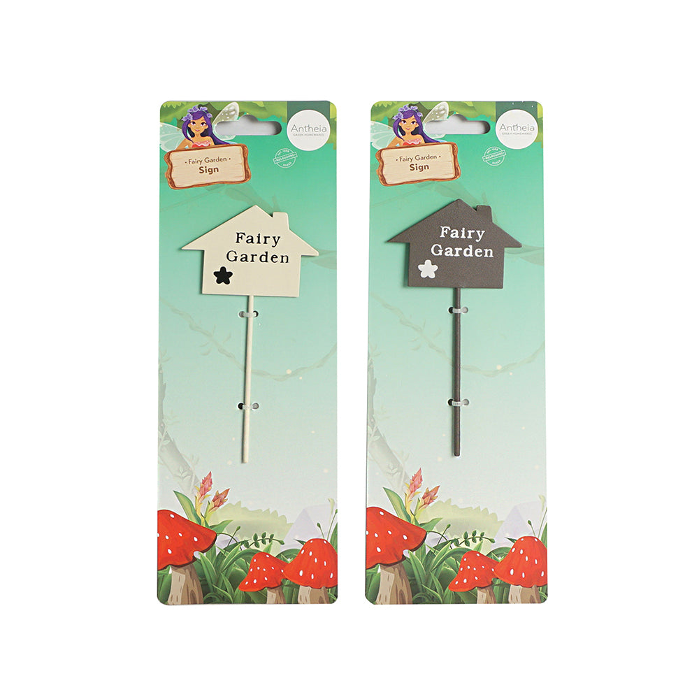 Antheia Green Homewares Plant/Pot Decor Fairy Garden Metal Garden Sign Assorted — image 2