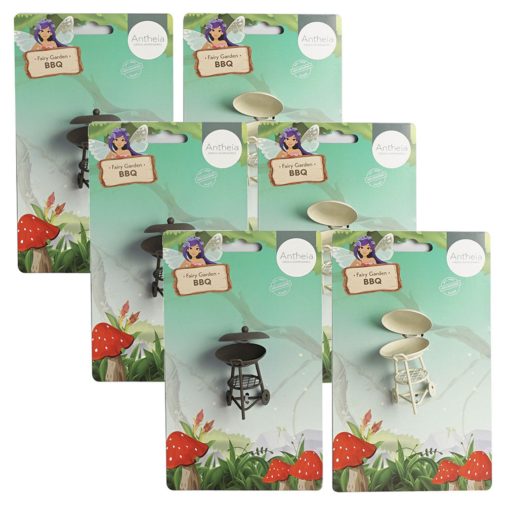 Antheia Green Homewares Outdoor Plant/Pot Decor Fairy Garden Bbq Assorted (6 Pack)