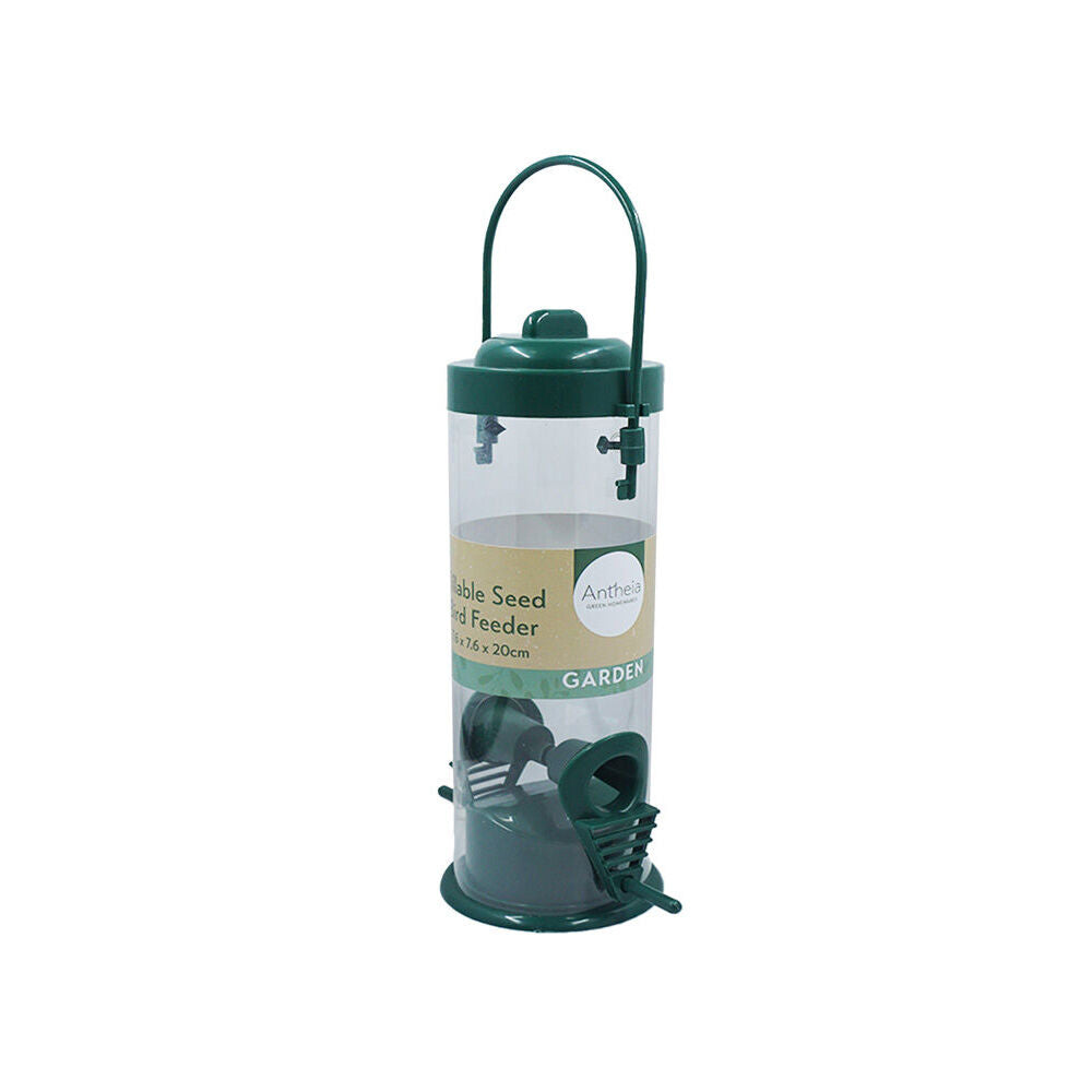 Antheia Green Homewares Garden Fillable Seed Bird Feeder Dark Green 20cm — image 2