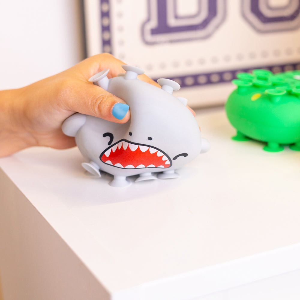 Good Banana Suction Cup Fidget Shark Squeeze Soft Sensory Kids Toy 13cm Grey — image 4