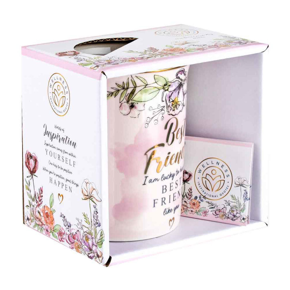 LMD Best Friends New Bone China Milk/Tea/Coffee Mug Cup Drinkware 360ml Pink — image 2