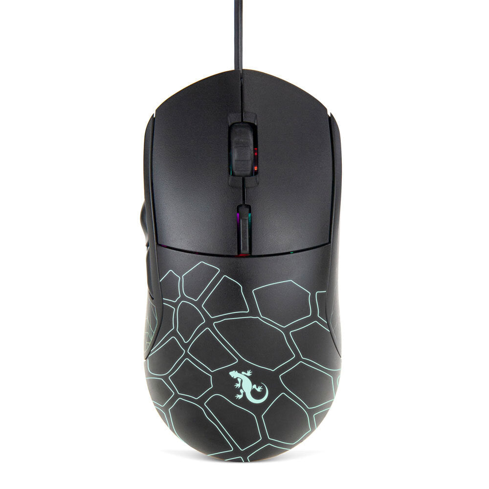 Gecko Wired USB Optical Gaming Mouse w/ Switching DPI/Coloured LED for PC/Laptop