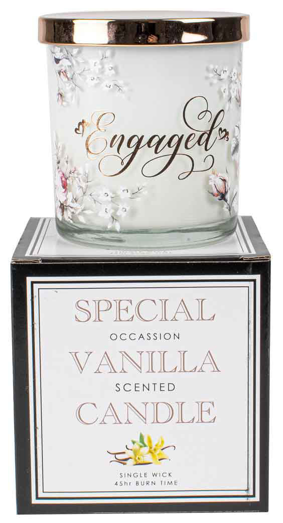 LMD Engaged Candle Vanilla scented Smell 45hr Burn Time 9 x 8cm Keepsake Gift Set — image 3