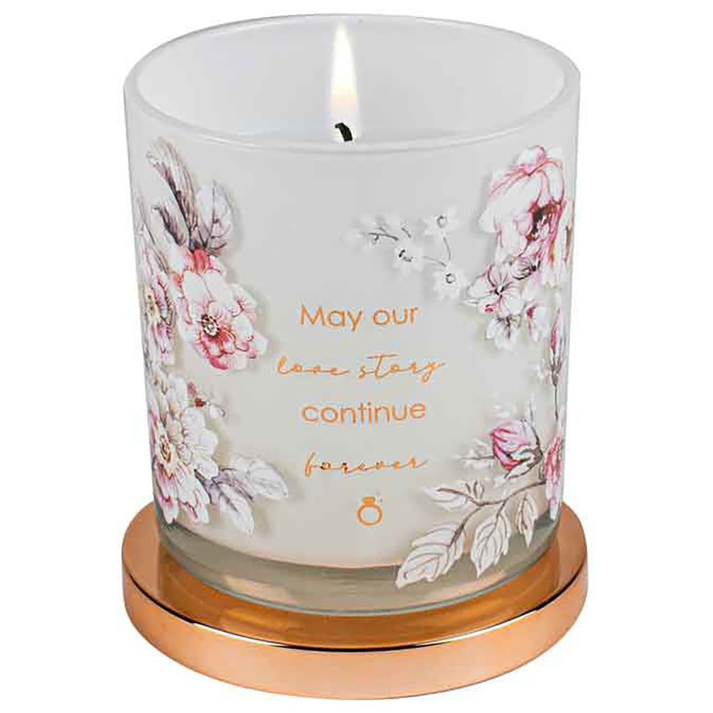 LMD Engaged Candle Vanilla scented Smell 45hr Burn Time 9 x 8cm Keepsake Gift Set — image 2