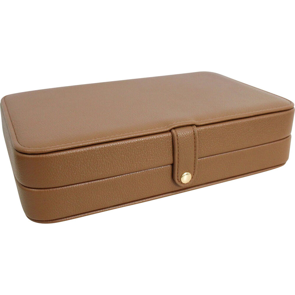 LVD Jewellery Travel Accessory Decorative Storage Box Organiser 25.3cm Tan — image 2