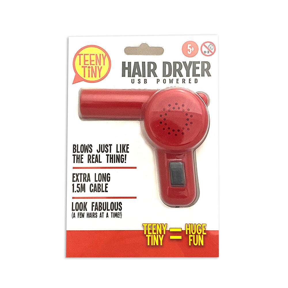 Unbranded Teeny Tiny Hairdryer 10cm f/ Dolls/Home/Office USB Powered Kids Fun Game/Toy 5y+ — image 2