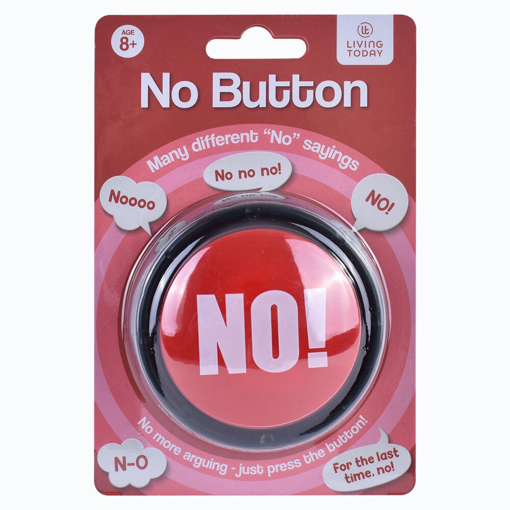 Living Today No! Sound Effect Novelty Joke Talking Response Button Toy 8+
