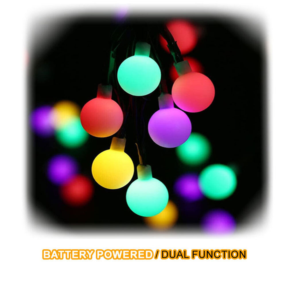 Sansai 50 LED Battery Globe Decorative/Christmas String Lights Multi-Colour — image 2
