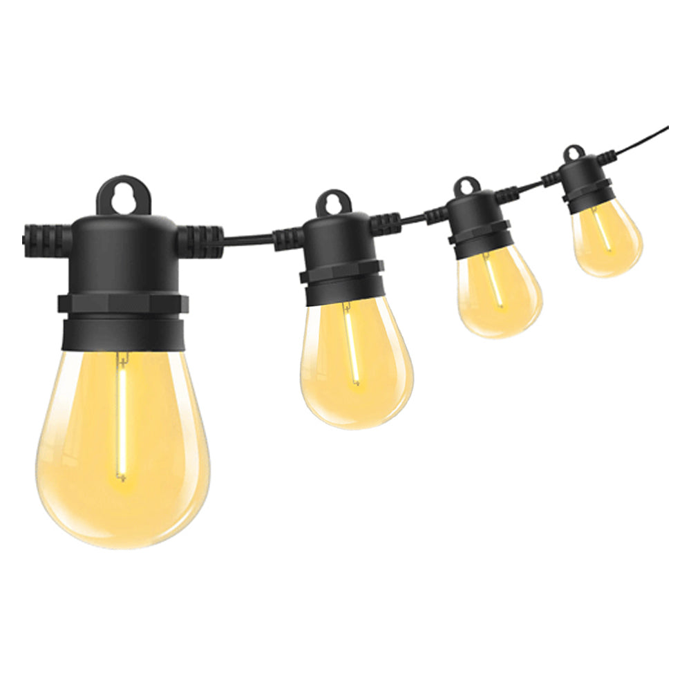 Sansai 10 Bulb LED 6W Festoon Warm White Outdoor Décor Festive String Lights 14m — image 2