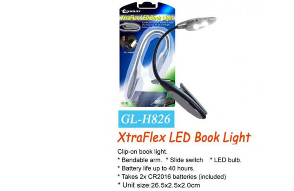 Sansai Portable Travel Flexible Neck LED Clamp Clip-on Reading book Light Lamp — image 2