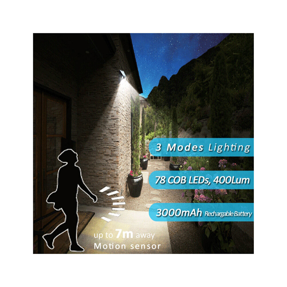 Sansai Outdoor Motion Activated Adjustable Solar Powered 2.5W LED Sensor Light — image 2