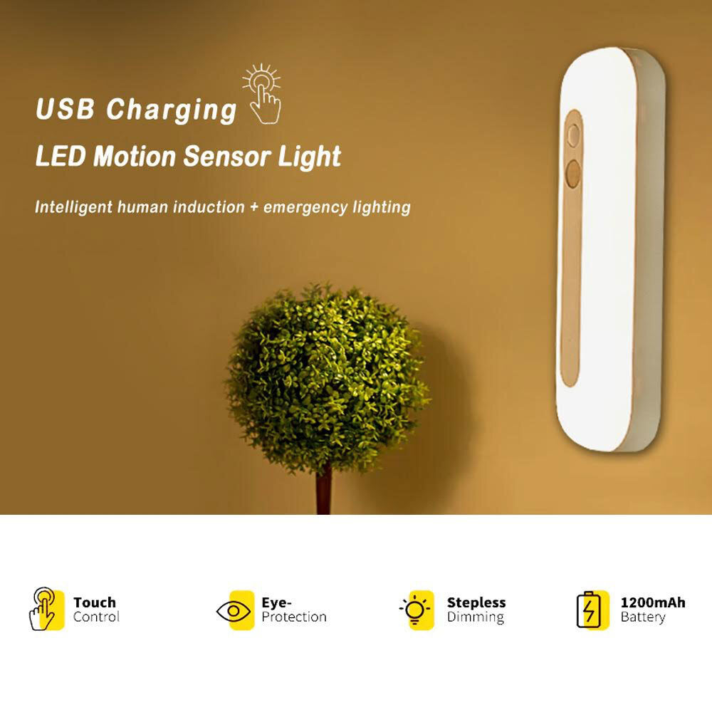 Sansai 18cm LED Sensor Light Warm White 2W Motion Detecting Rechargeable — image 2