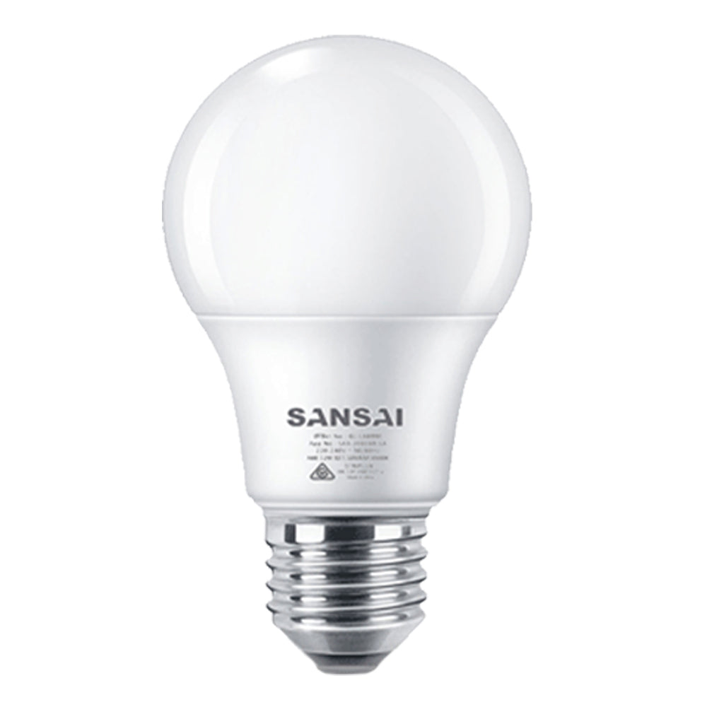 Sansai Home/Office LED 595lm Screw In Light Bulb A60 7W E27 Cool White 6500K