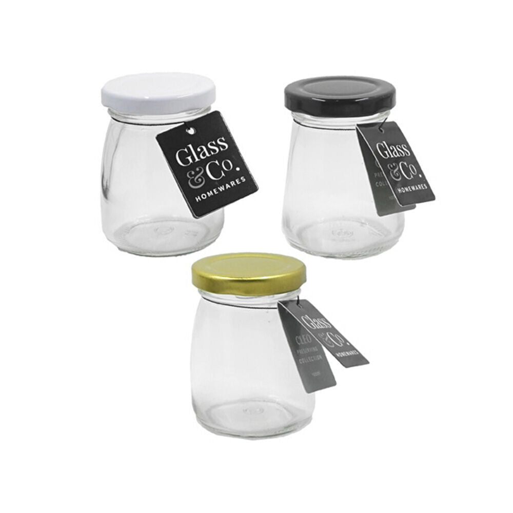 Glass & CO The Styled Room Cleo Milk Glass Jar Container Assort Black/Gold/White 100ml — image 4