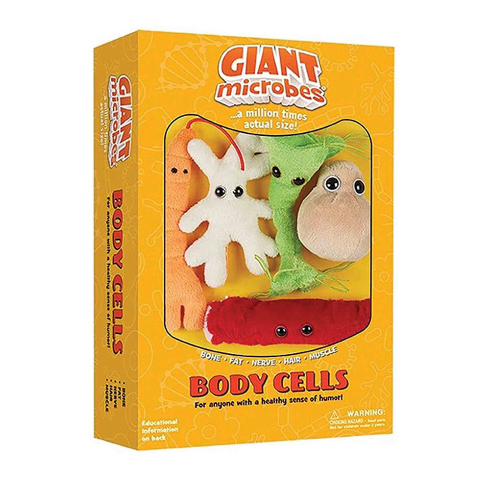 Giant Microbes Plush Keychain Biology Educational Soft Toy Set Body Cells (5 Pieces)