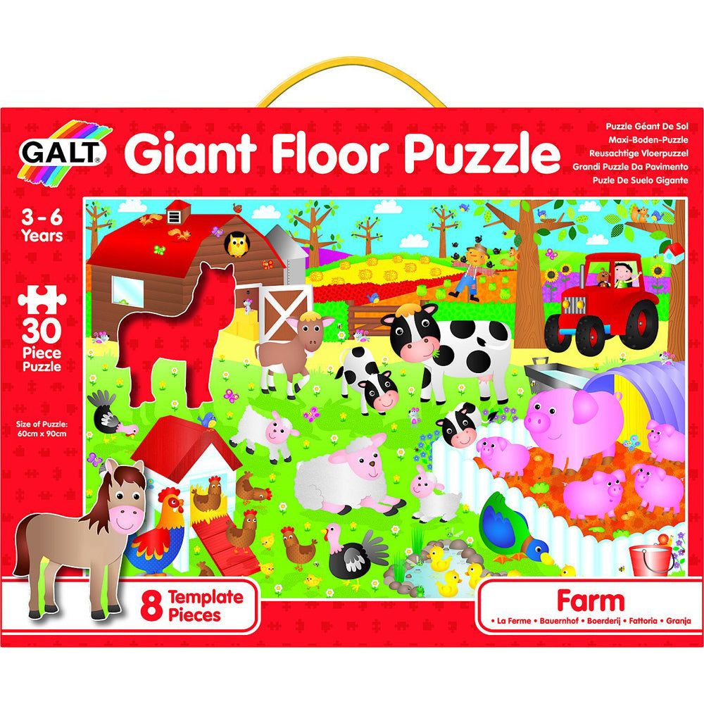 Galt Farm Kids/Childrens Giant Floor Educational/Learning Jigsaw Puzzle 3y+ (30 Pieces) — image 2