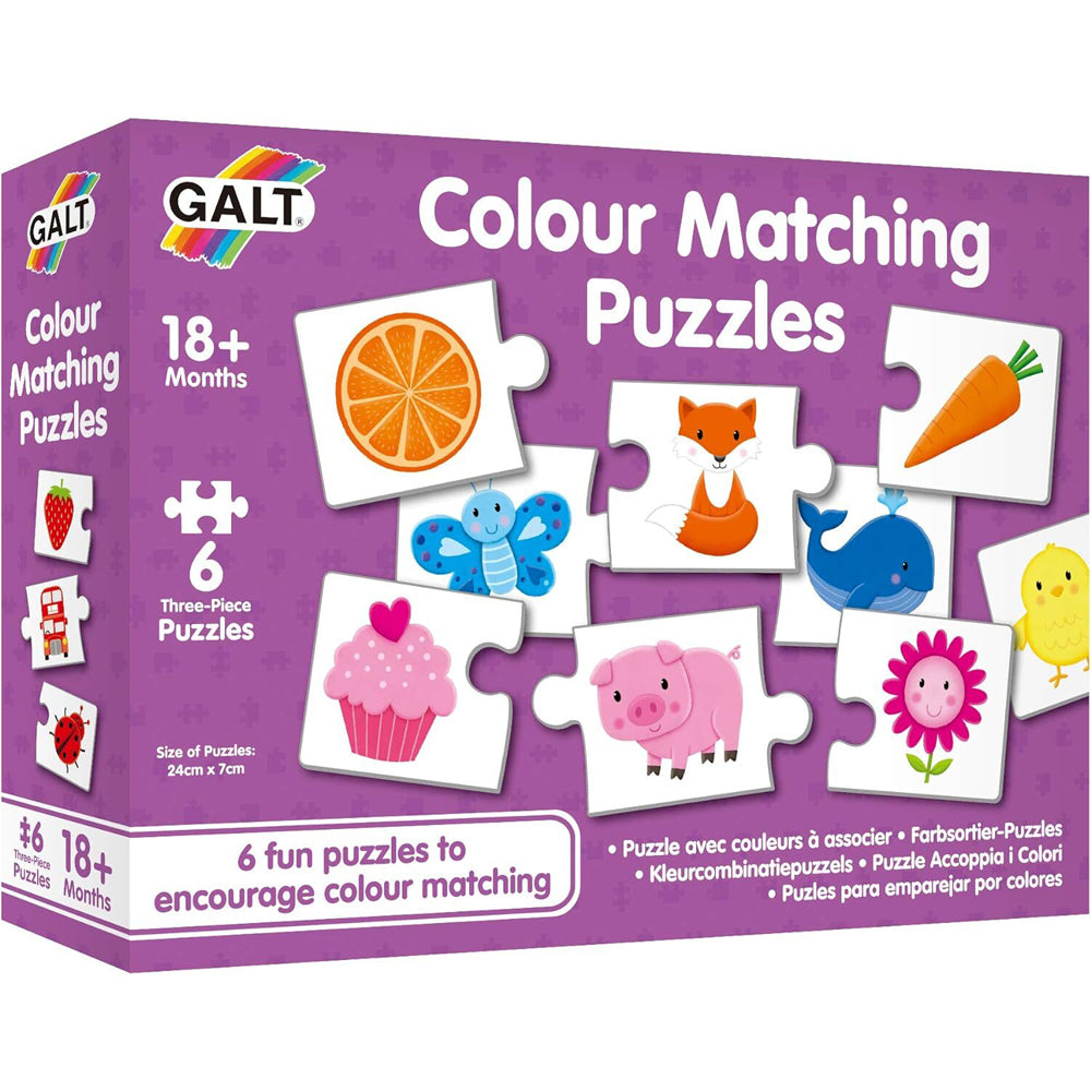 Galt Colour Matching Kids/Childrens Sorting Educational Jigsaw Puzzles 18m+