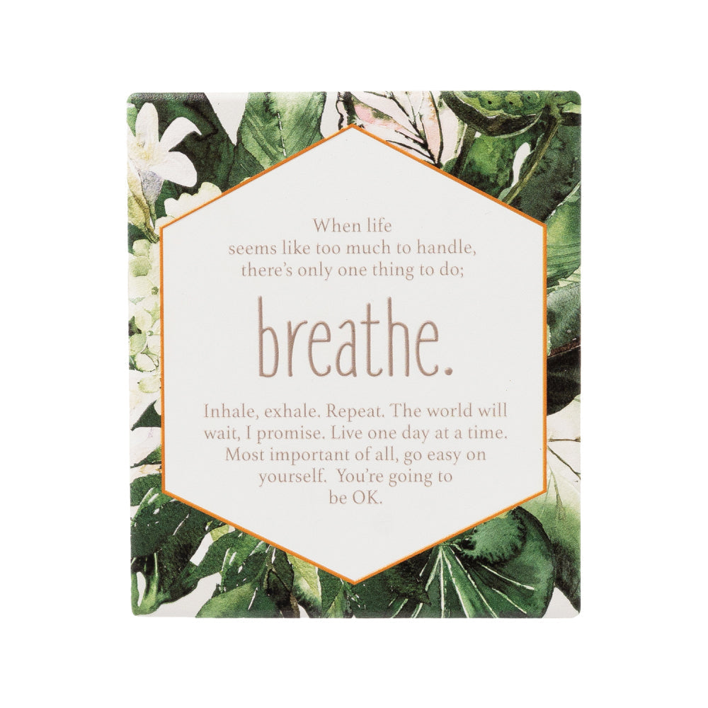 Splosh Ceramic Greenhouse Mindfulness Verse Plaque w/ Stand/Hook Decor 12x14cm