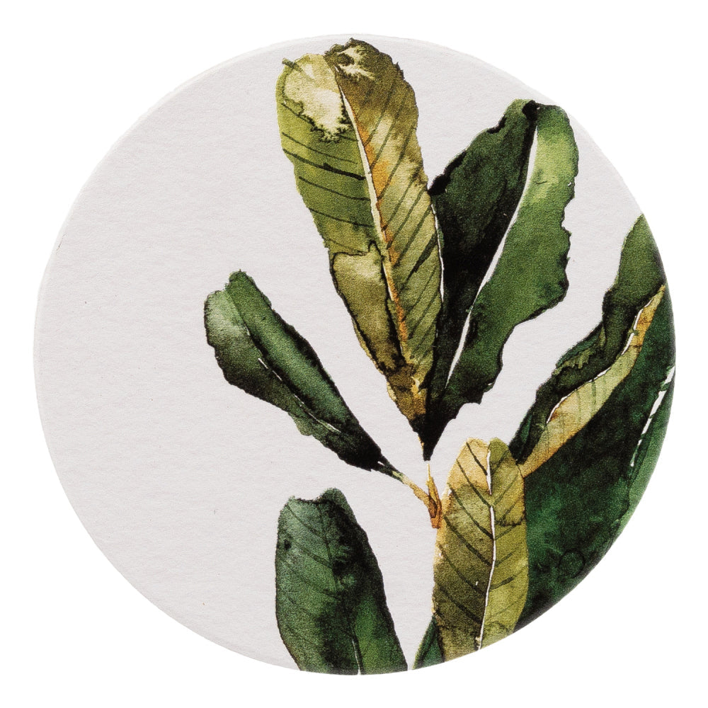 Splosh Greenhouse 11cm Ceramic Green Coaster Drink Mat Pad Table Protector Round — image 2