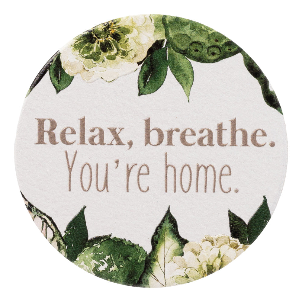 Splosh Greenhouse 11cm Ceramic Relax Coaster Drink Mat Pad Table Protector Round