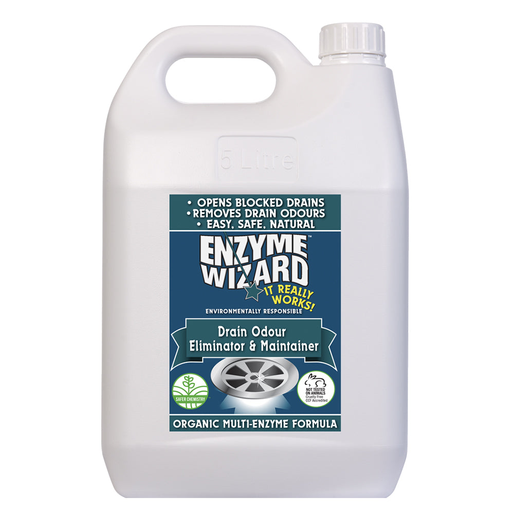 Enzyme Wizard Enzyme Wizard Drain Odour Eliminator/Unblock Drains Kitchen/Bathroom Cleaner — 5l