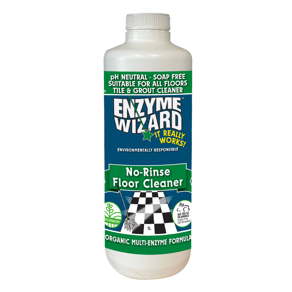 Enzyme Wizard No Rinse Kitchen Floor/Tile Surface Grease/Stain/Odour Cleaner 1L