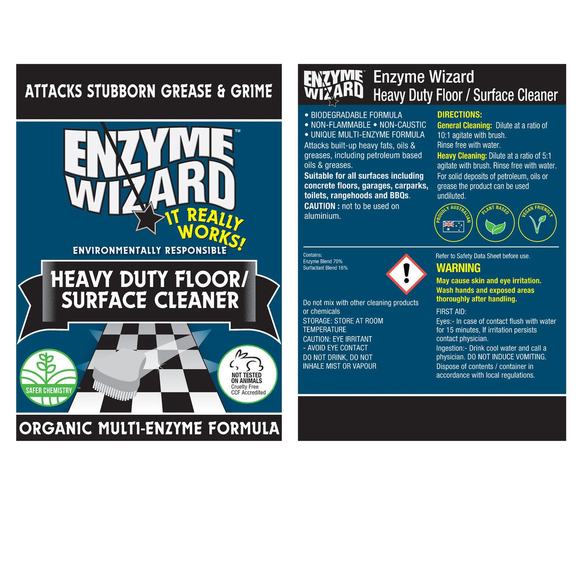 Enzyme Wizard Heavy Duty Industrial Floor Concrete/Carpark Surface Cleaner 20L — image 8