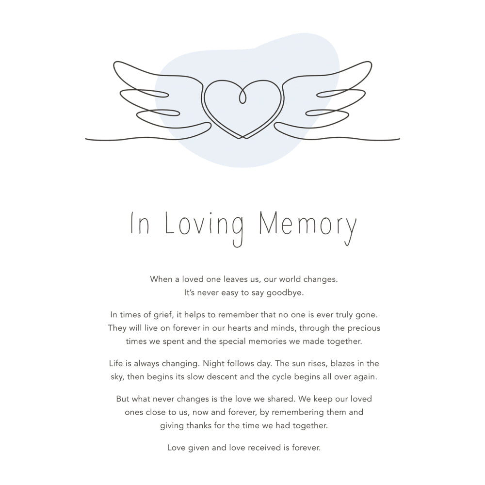 Splosh Gift Of Words In Loving Memory Message Plaque Tabletop Decor 24x32.5cm — image 3