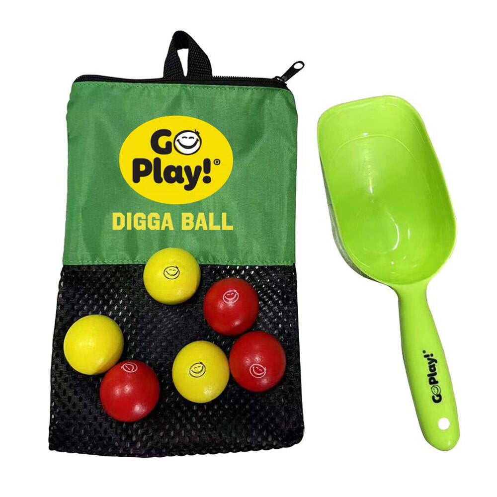 GO Play! Go Play Digga Ball/Scooper/Carry Bag Outdoor Beach Toy Kids 5y+ (8 Pieces)