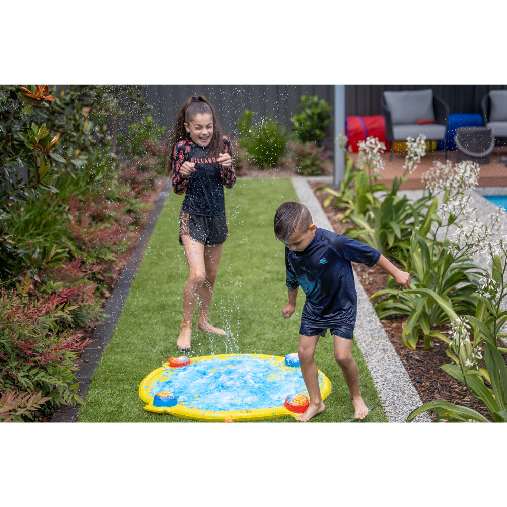 GO Play! Blue Backyard Inflatable Fun Stomp 'N Splash Blast Pad for Kids 3Y+ — image 5