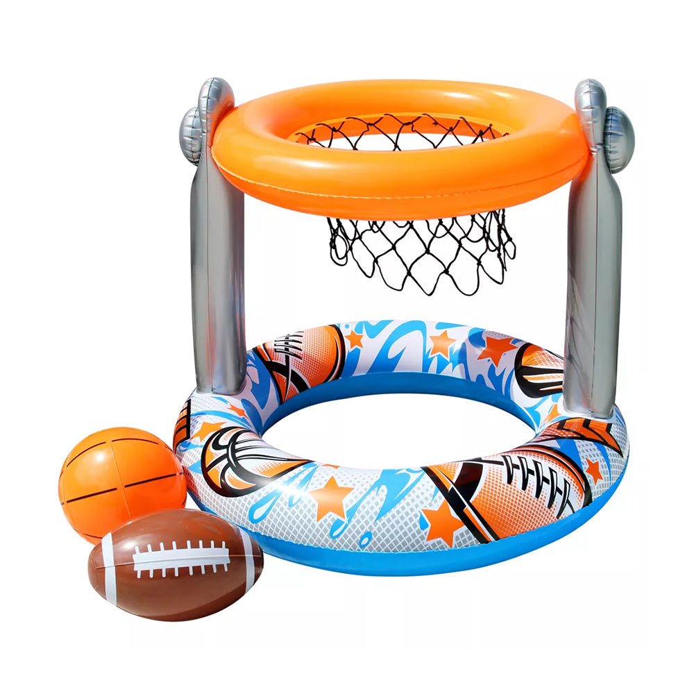 GO Play! 2 In 1 Sports Challenge Basketball/Football Inflatable Pool Game 3y+ — image 2