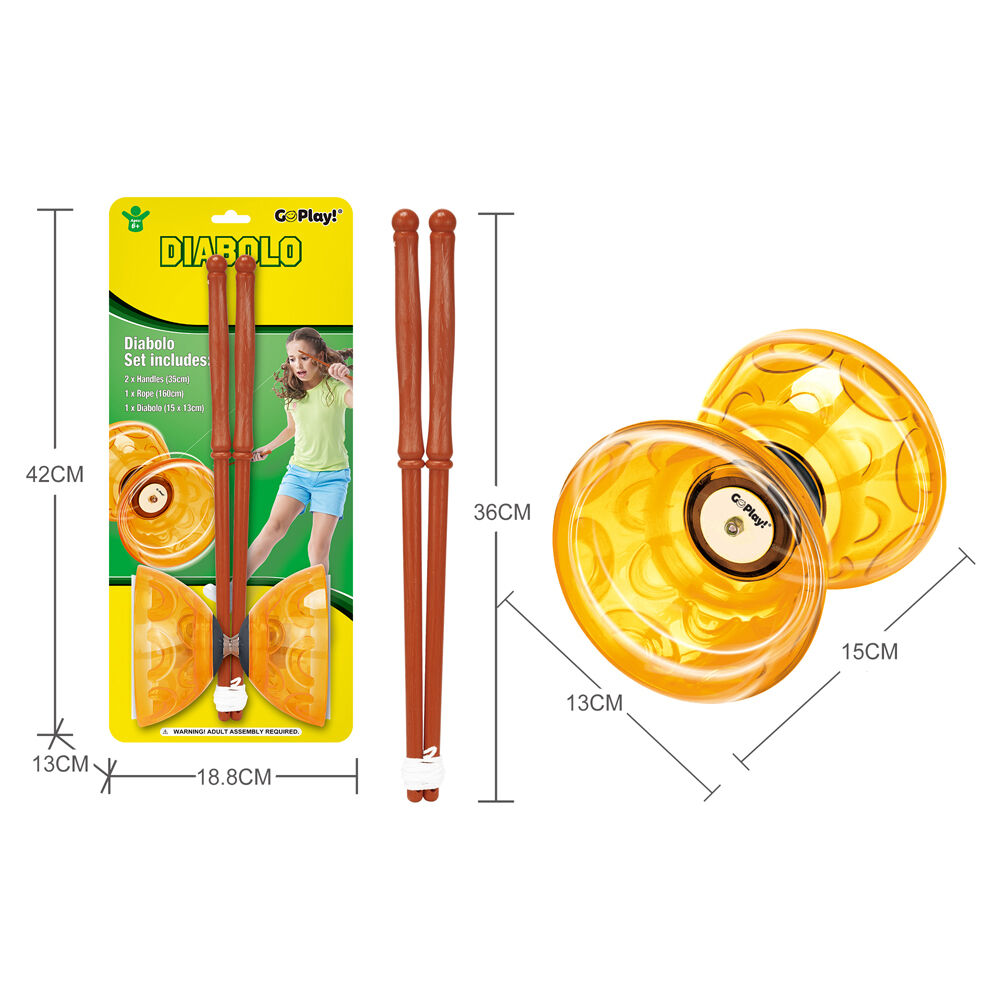 GO Play! Yellow Diabolo Toy for Aspiring Young Circus Performers 6Y+ — image 5