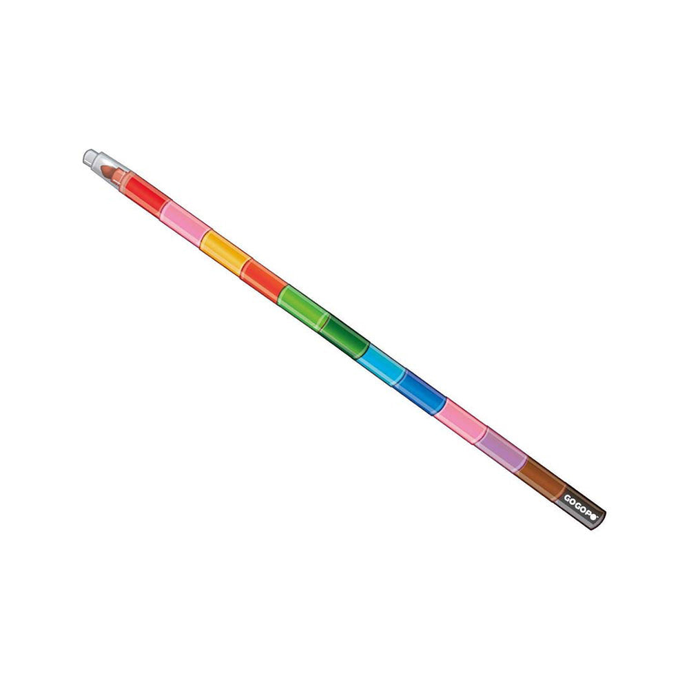 Gogopo Pop a Point Crayon Stack Art Crafts Fun Office/School Children/Kids Asst