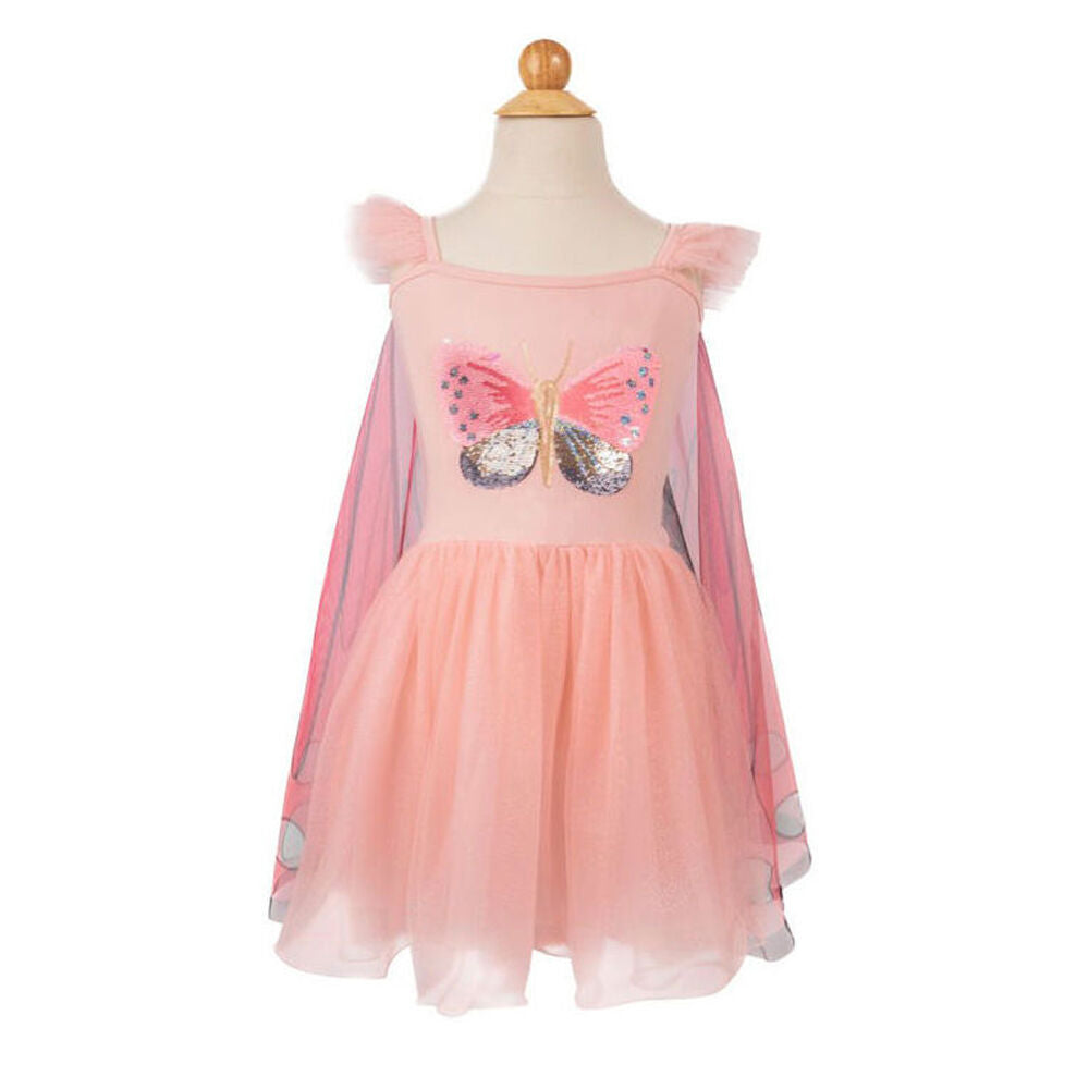 Great Pretenders 5y+ Sequins Secret Butterfly Twirl Dress w/ Wings Size 5-6