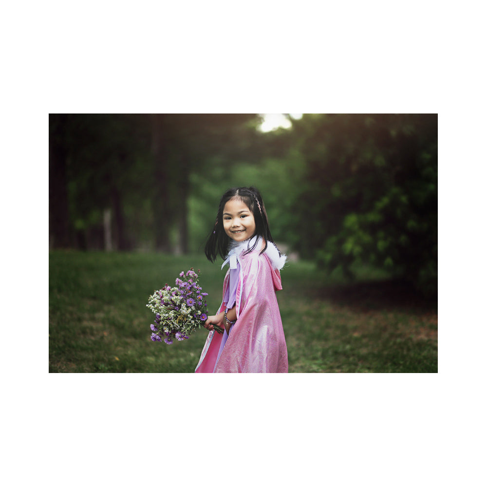 Great Pretenders Sz 4-6 Glitter Princess Hooded Cape Costume Pink Kids 3y+ — image 6