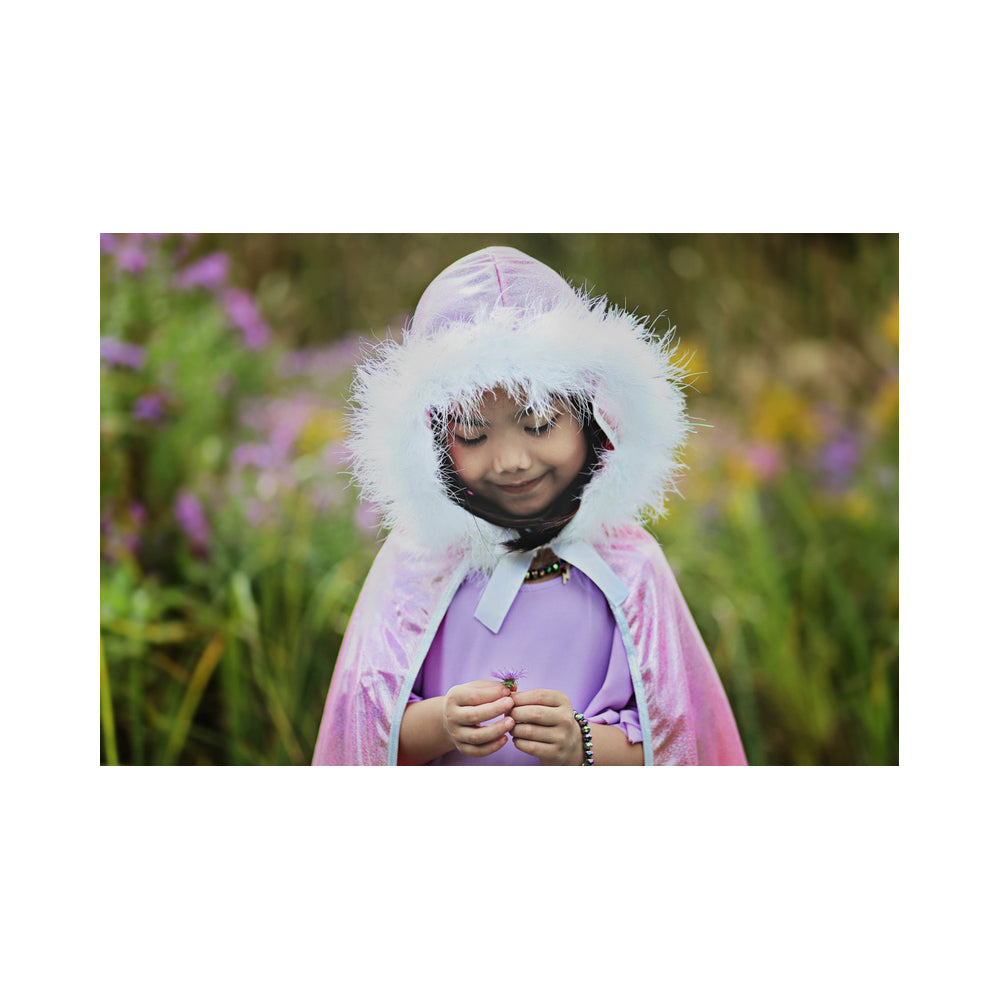Great Pretenders Sz 4-6 Glitter Princess Hooded Cape Costume Pink Kids 3y+ — image 7