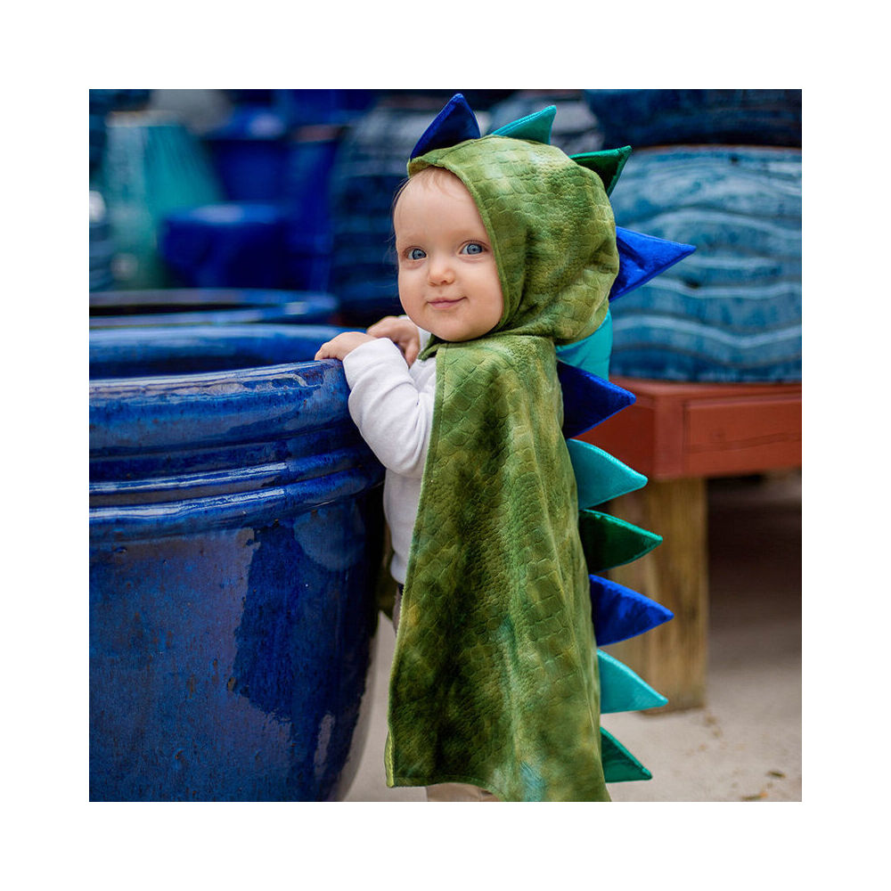 Great Pretenders Size 2-3 Velvet Green Dragon Baby Cape Kids Costume 2y+ — image 2