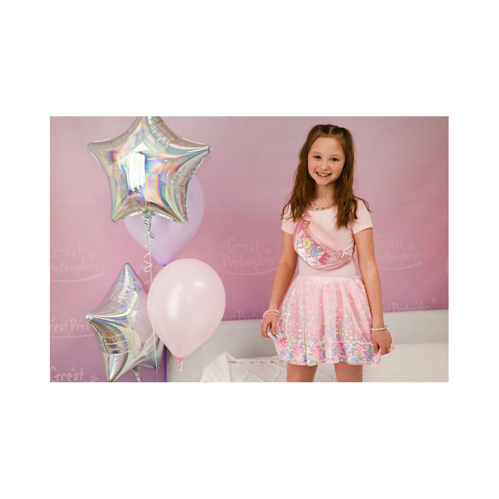 Great Pretenders 3y+/23x28cm Pink/Rainbow Plushie Love Kids Belt Bag Accessory — image 4