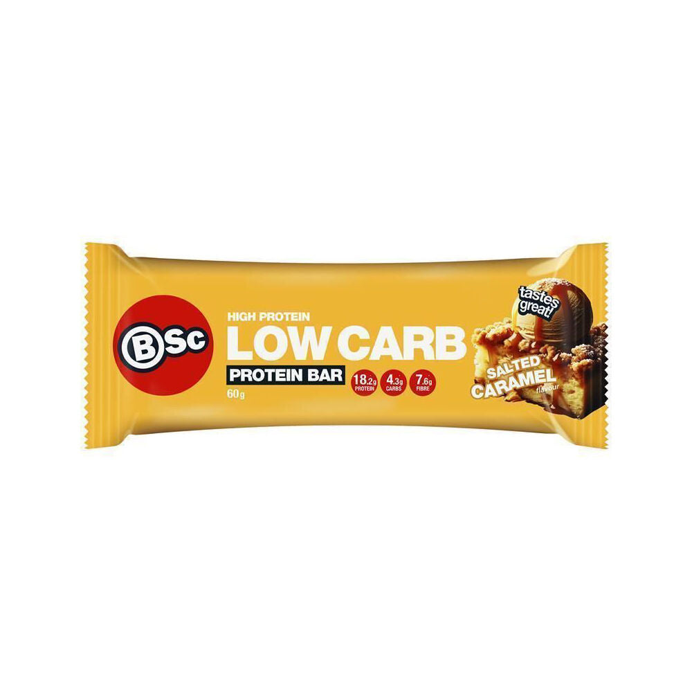 BSc High Protein Low Carb Bar Snack 60g Serve Salted Caramel (12 Pack) — image 2