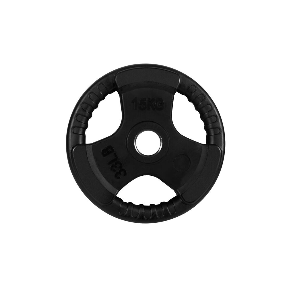 Hacienda Standard Rubber Ezy Grip Disc Weight Plate 30mm Diameter — 15kg