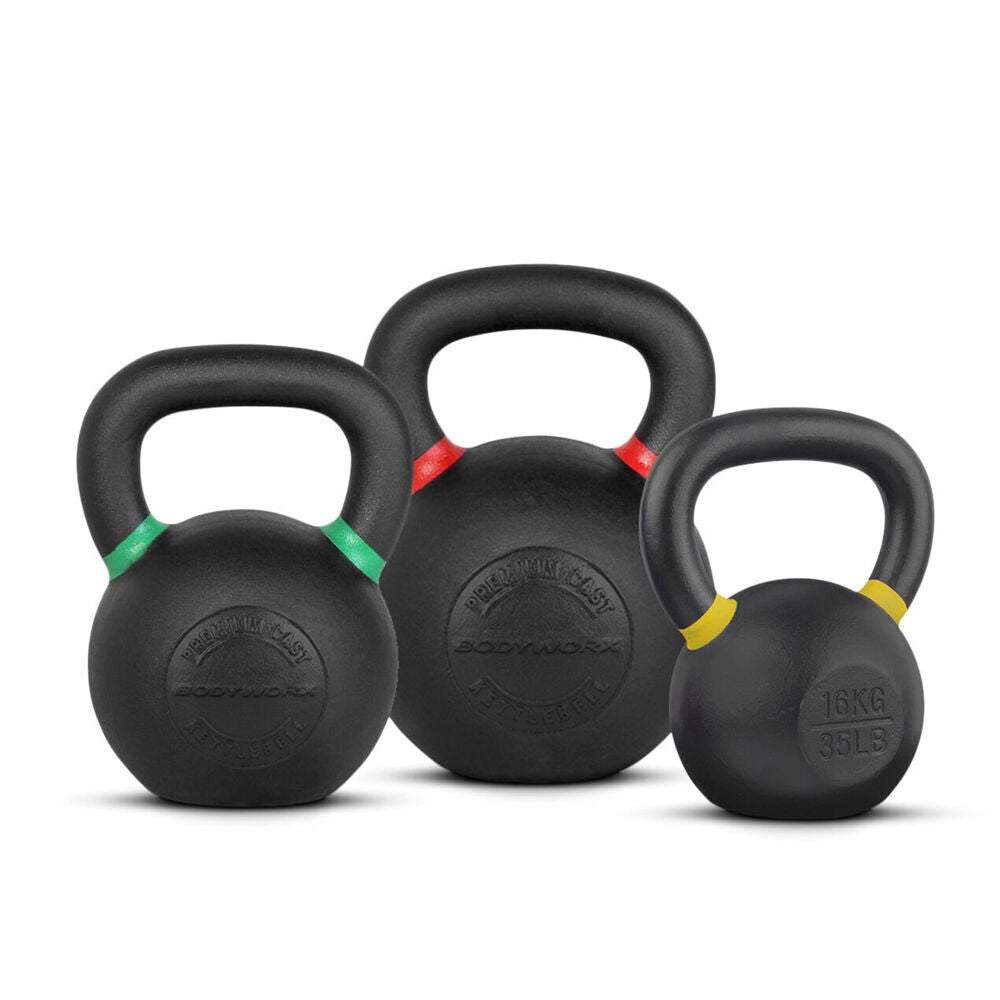 Hacienda Premium Cast Iron Kettlebell Weightlift Home Workout Exercise 4kg (2 Pack) — image 5