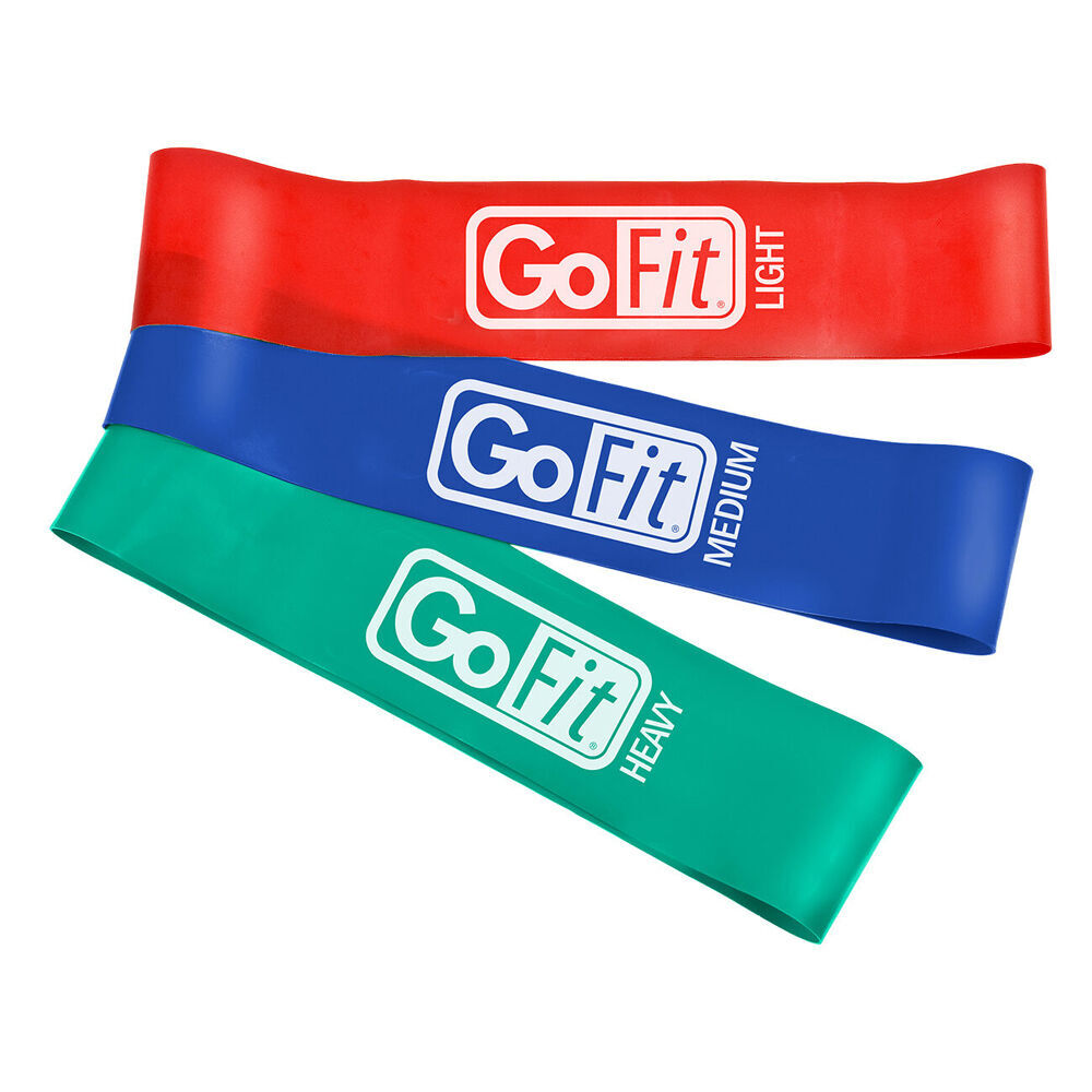 Gofit 3pc GoFit Power Loop Exercise Training Resistance Bands Heavy/Medium/Light (2 Pack) — image 2