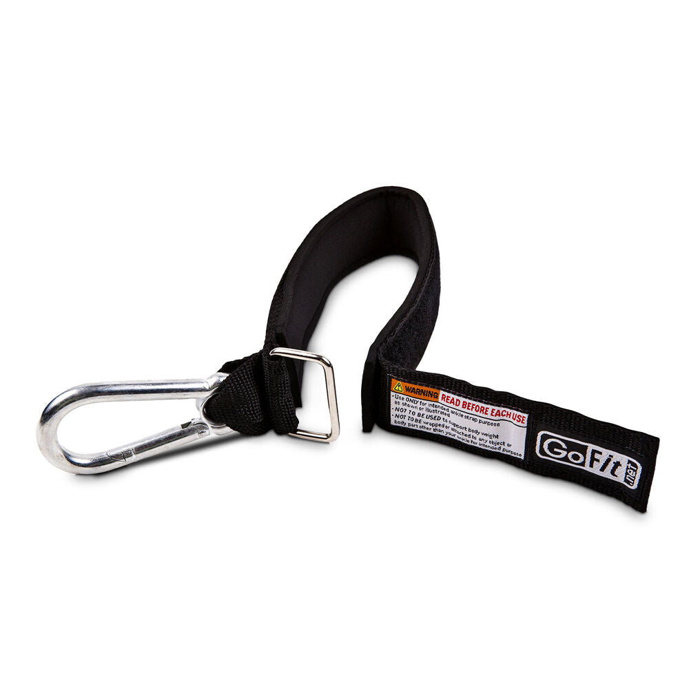 Gofit Black Padded Ankle Strap Workout Exercise For Power Tubes & Super Band — image 2