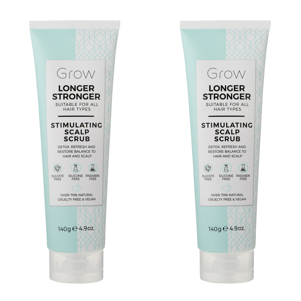 Grow Longer Stronger Stimulating Scalp Scrub Hair Care/Styling 140g (2 Pack)