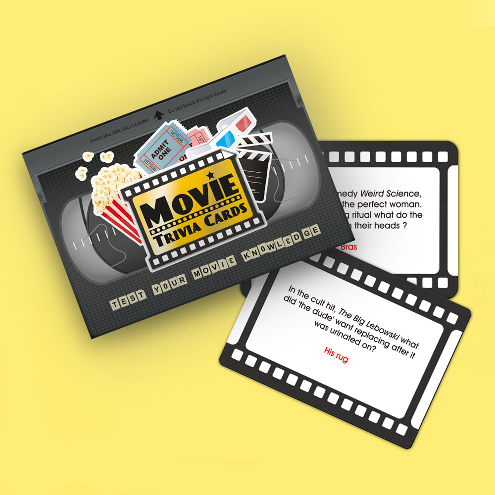 Gift Republic Movie Trivia Cards Party Game Set Cinema Knowledge Question Deck — image 2