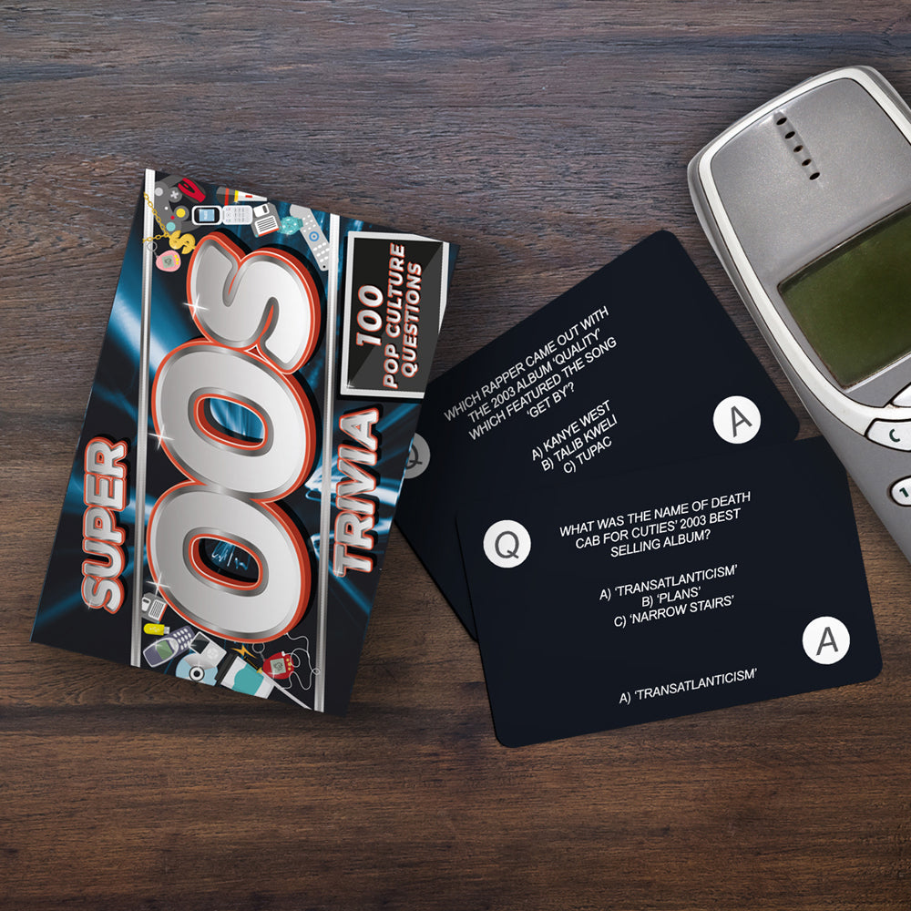 Gift Republic Super 00S Trivia Question Quiz Party Game Cards Set Deck (100 Pieces) — image 2