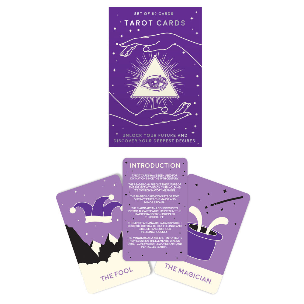 Gift Republic Tarot Reading Cards Fortune Telling Interpretation Deck Set (80 Pieces)