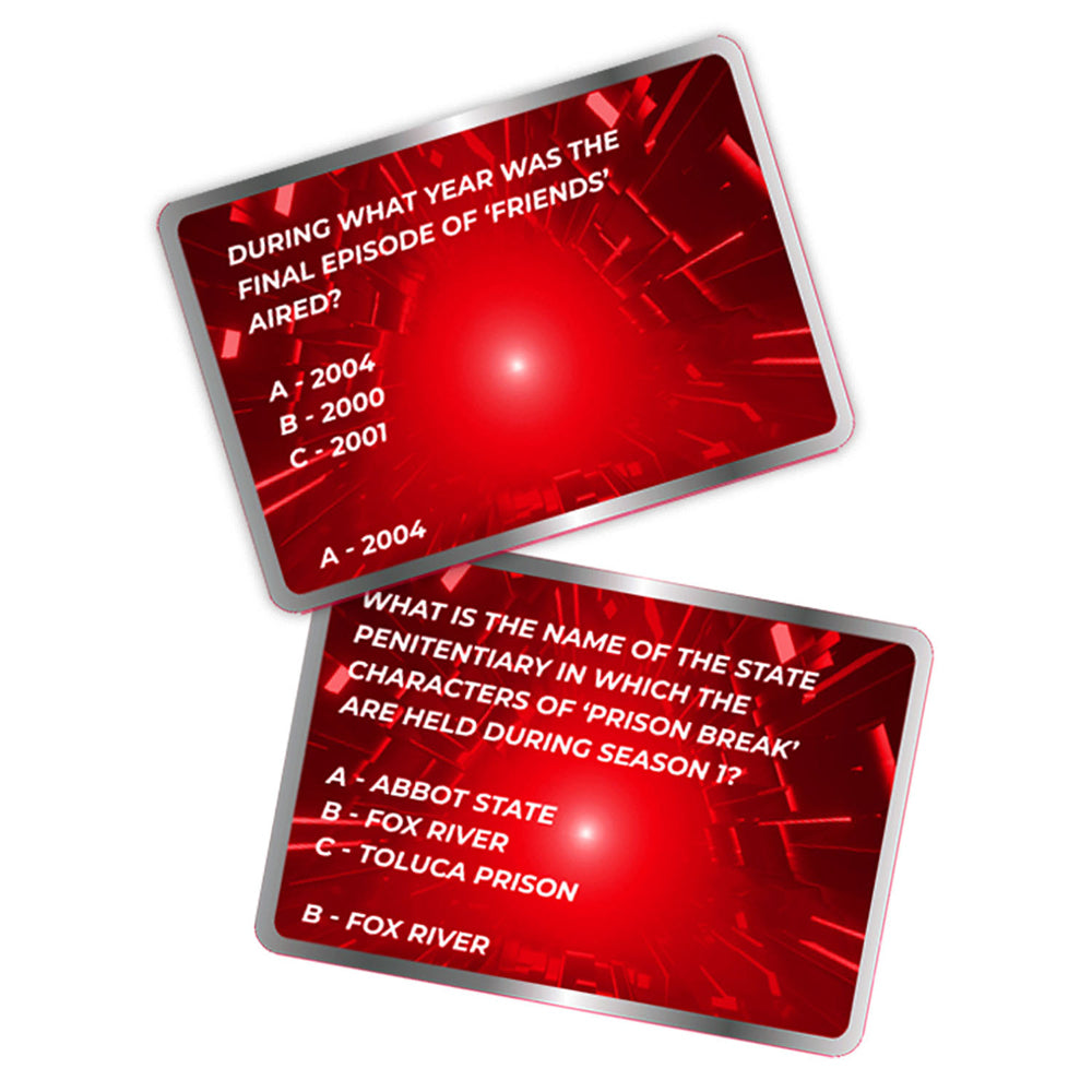 Gift Republic Super 00s TV Trivia Cards Question Party Family Game Deck (100 Pieces)