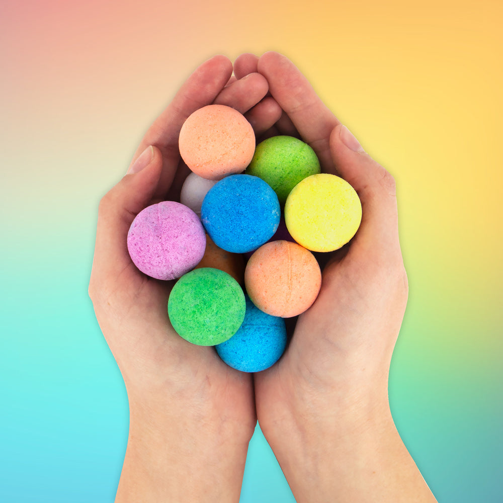Gift Republic 15g Tropical Rainbow Bath Bombs Scented Fizzies Fragrance (10 Pieces) — image 3