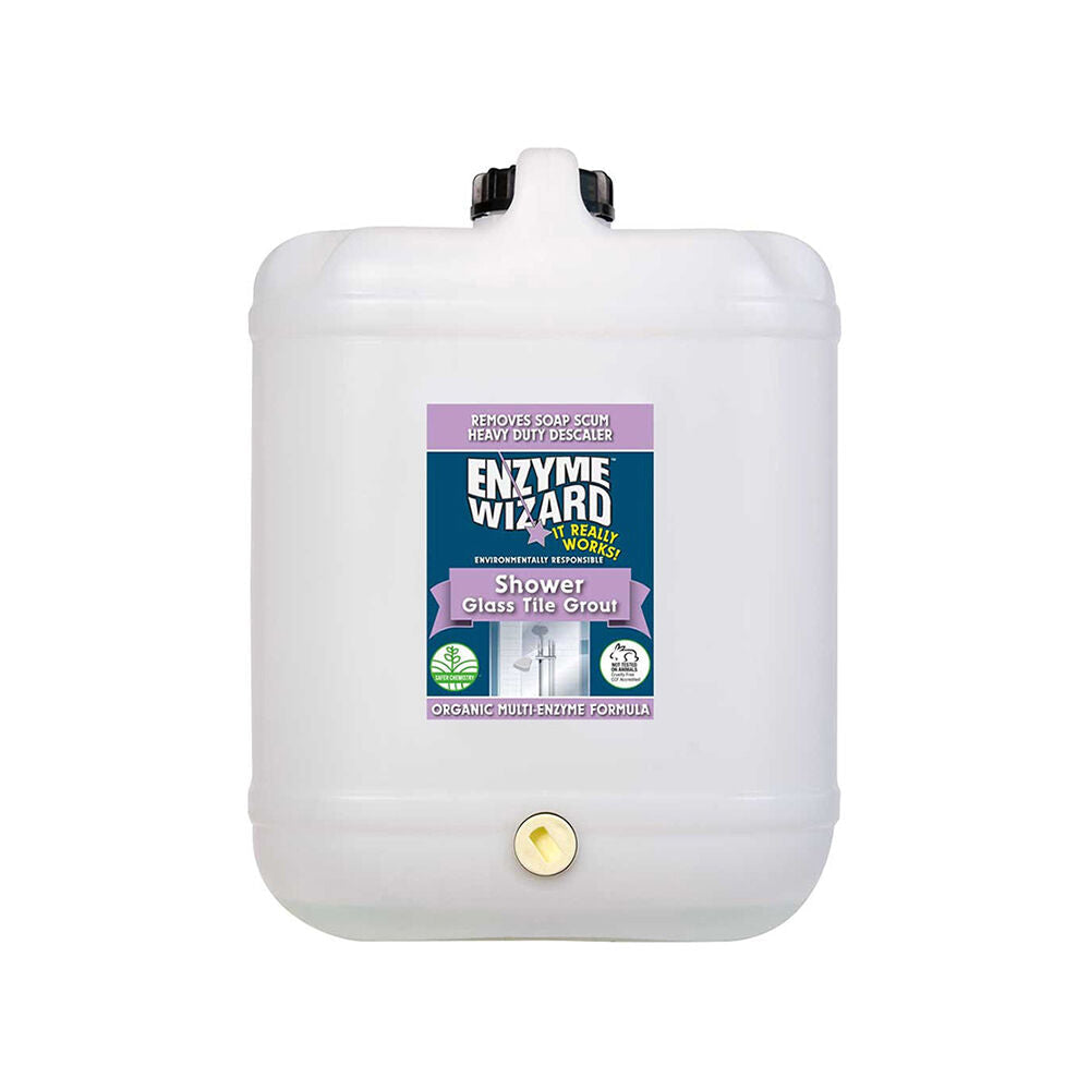 Enzyme Wizard Shower Glass Tile Grout Cleaner Organic Multi Enzyme Formula — 20l